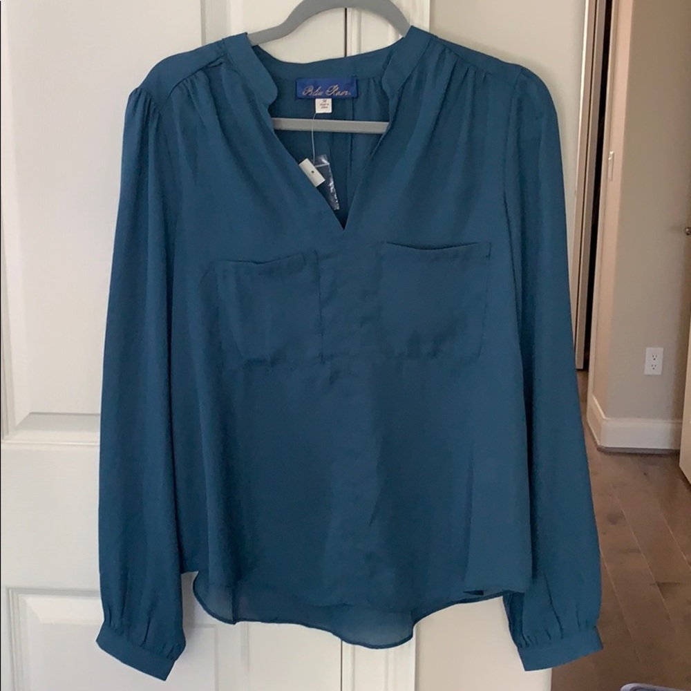 Blue Rain long sleeve blouse